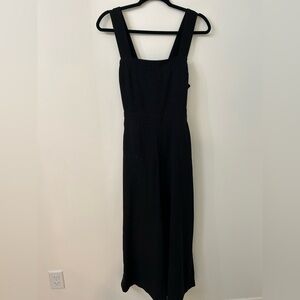 Madewell black tie-back jumpsuit